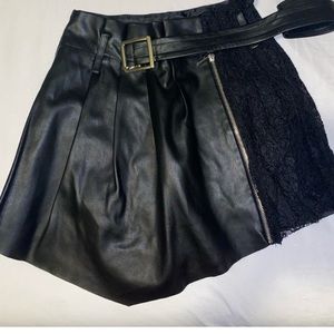 Zara leather skort
